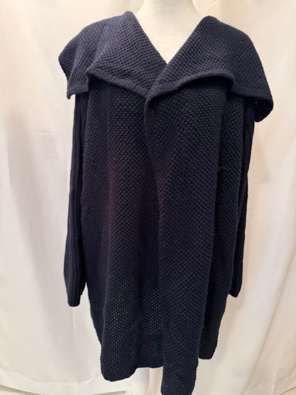 JONES NEW YORK Dark Navy Blue Open Cardigan (Acrylic) - 3x
